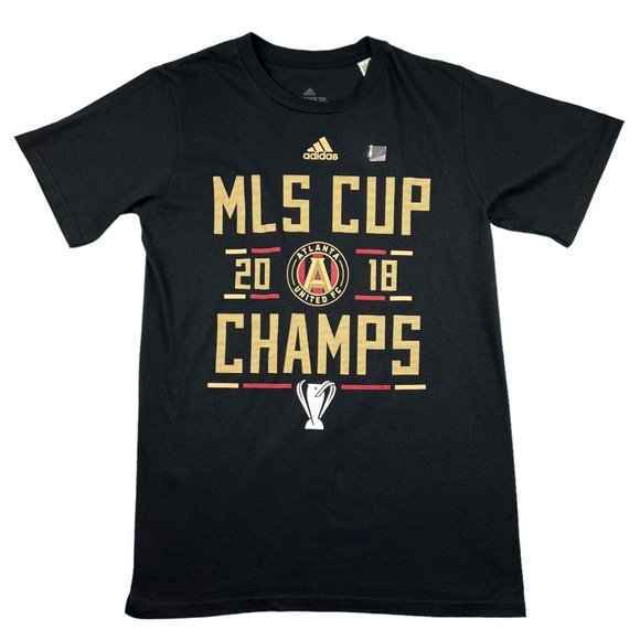 Adidas T Shirt Men Small Atlanta United MLS CUP Champions 2018 NWT Soccer Futbol - Picture 1 of 16